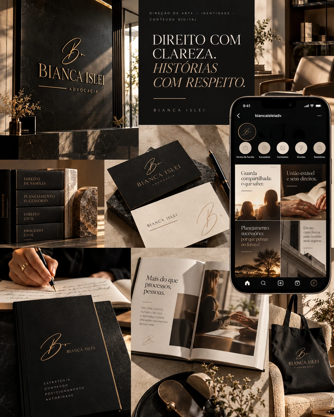 Artbook da Bianca Islei com direção de arte, aplicações editoriais e propostas de comunicação.