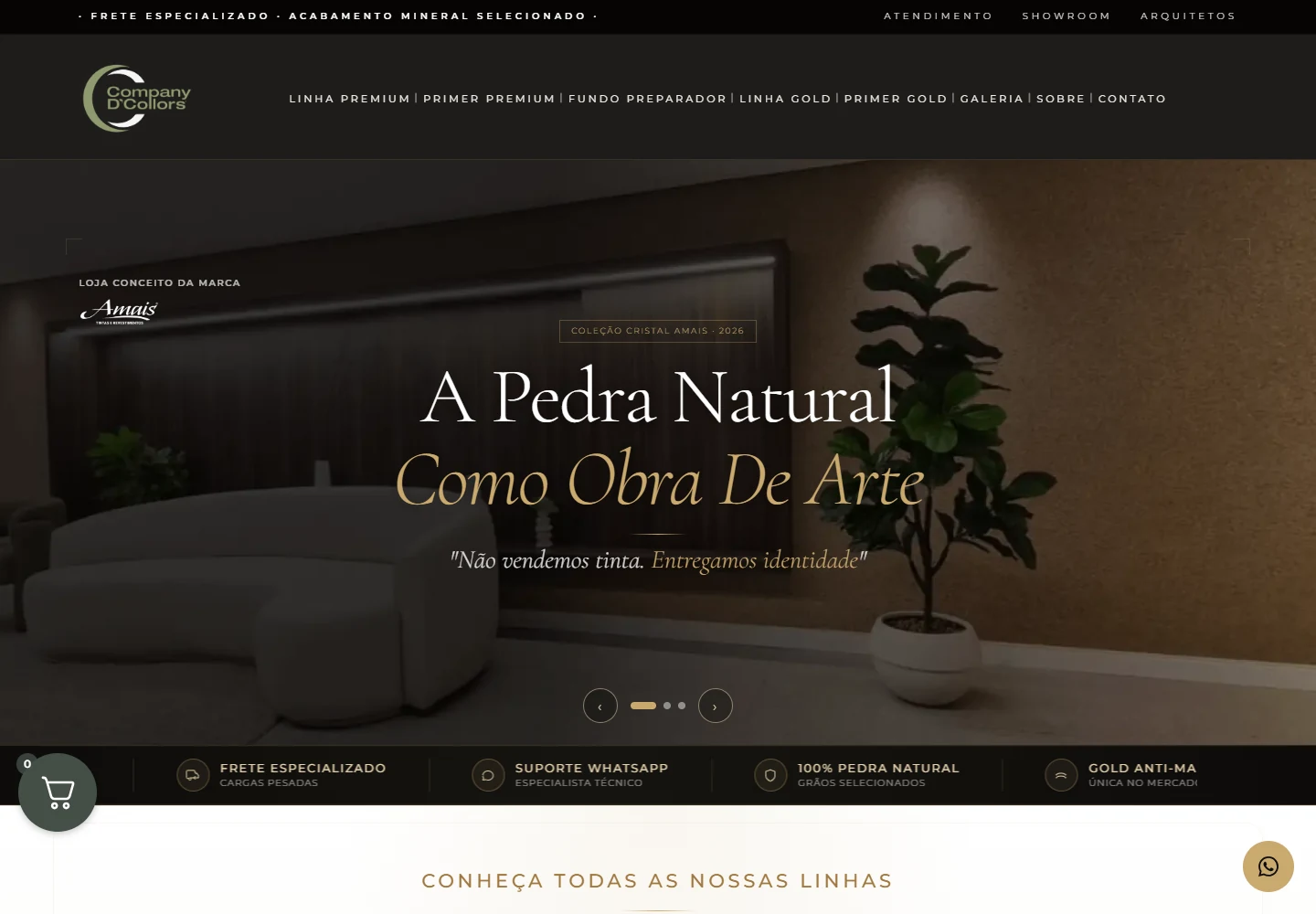 Captura da página inicial publicada em companydcollors.com, registrada em 11 de outubro de 2026.
